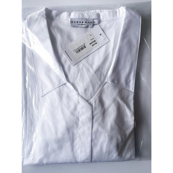 NWT Harshman Novia Blouse White Large - Picture 12 of 12